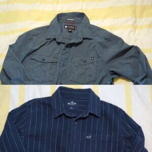 Lot of two (2) Medium sized shirts (Duluth Untucked and Hollister California)